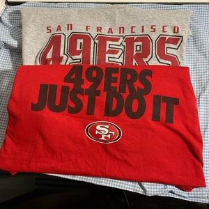 Lot of 2 49er 2x men t-shirts